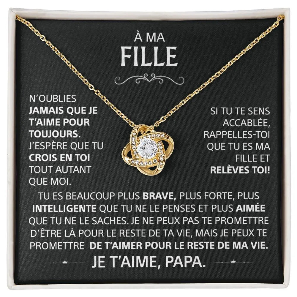 Coffret Collier "À ma Fille" — Je t'aime Papa
