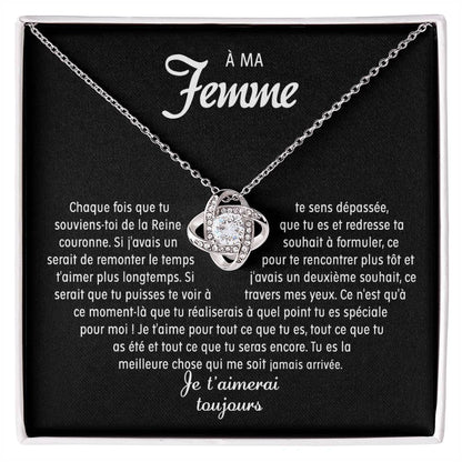 Coffret 004 – À ma Femme – Collier Nœud