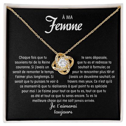 Coffret 004 – À ma Femme – Collier Nœud
