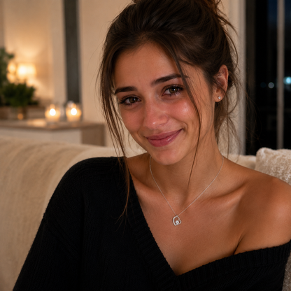 Collier Cœur "À ma Reine" Je t'aimerai Toujours