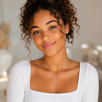 Collier Double Cœur "Mon Amour" Ton Homme qui t'aime