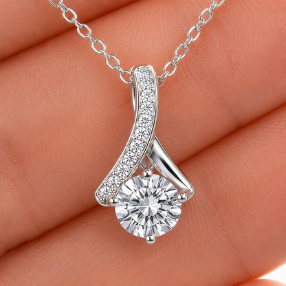 Collier Nœud "À la Femme de ma Vie" Je t'aime Pour Toujours