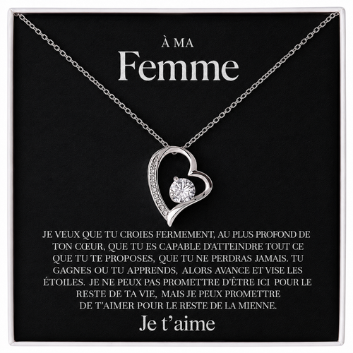 Coffret 003 – À ma Femme – Collier Cœur
