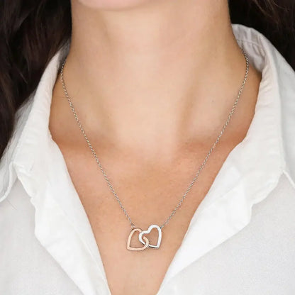 Coffret Collier Double Cœur "À ma Fille" — Bisous Papa