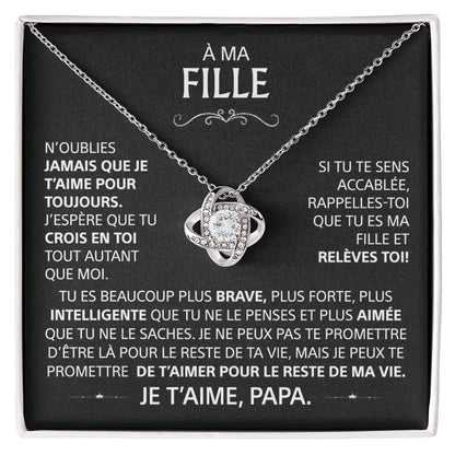 Coffret Collier "À ma Fille" — Je t'aime Papa
