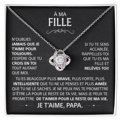 Coffret 103 – À ma Fille – Collier Nœud