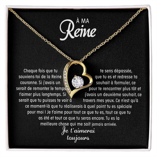 Coffret 008 – À ma Reine – Collier Cœur
