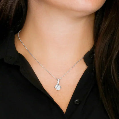 Coffret Collier Ruban "À ma Fille" — Je t'aime de tout mon cœur