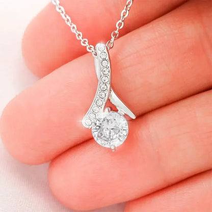 Coffret Collier Ruban "À ma Fille" — Je t'aime de tout mon cœur