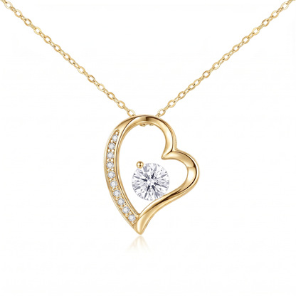 Collier cœur doré en acier inoxydable – Givelove