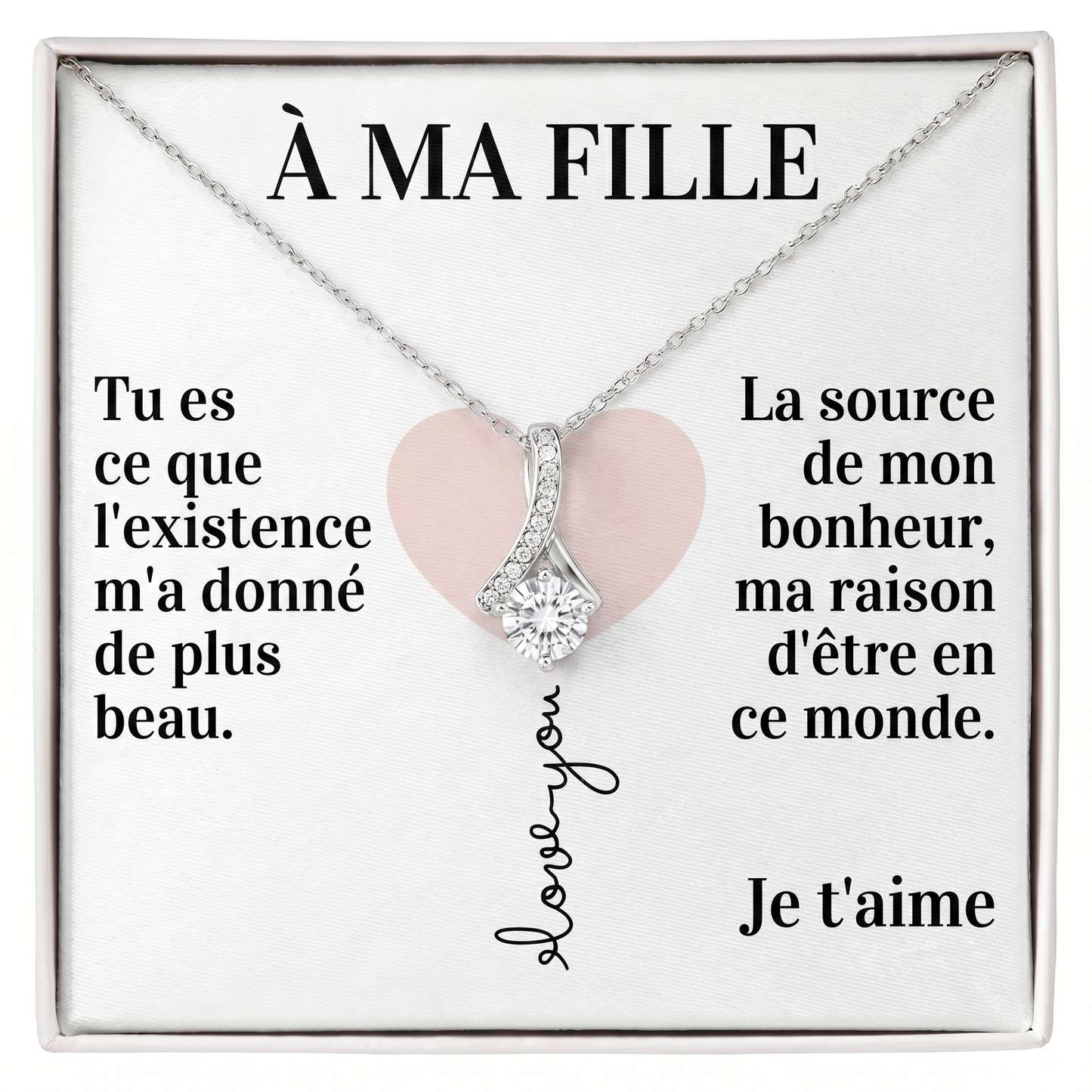 Coffret 105 – À ma Fille – Collier Ruban
