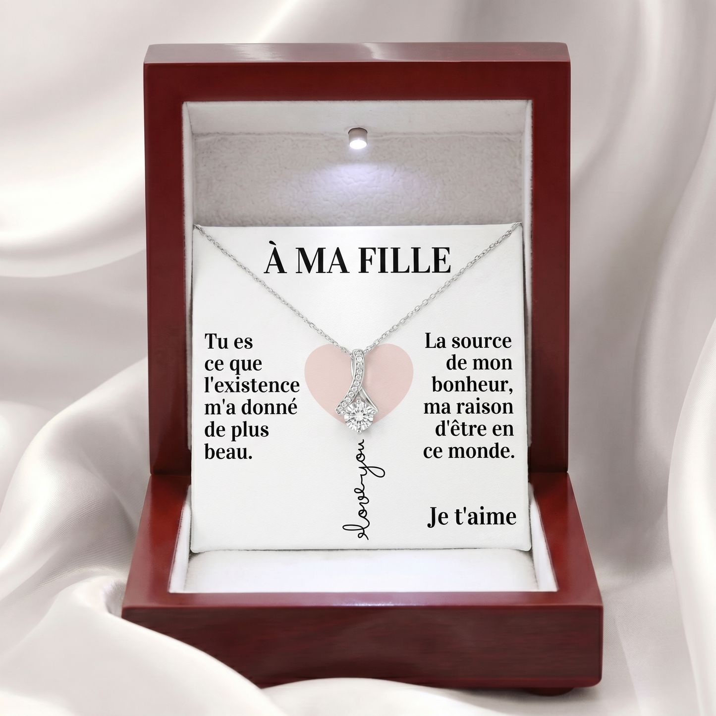 Coffret 105 – À ma Fille – Collier Ruban