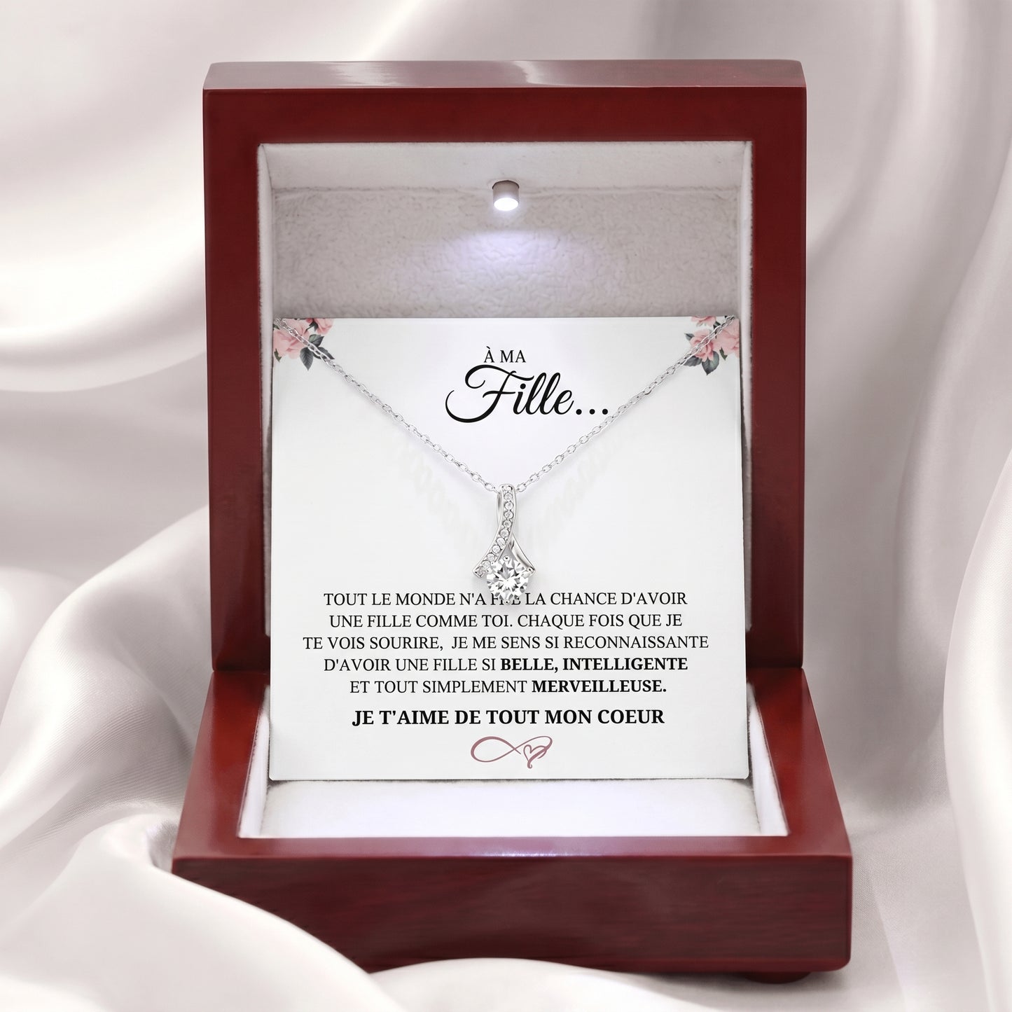 Coffret 102 – À ma Fille – Collier Ruban