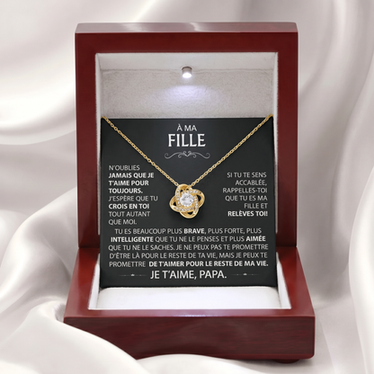 Coffret 103 – À ma Fille – Collier Nœud