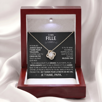 Coffret 103 – À ma Fille – Collier Nœud
