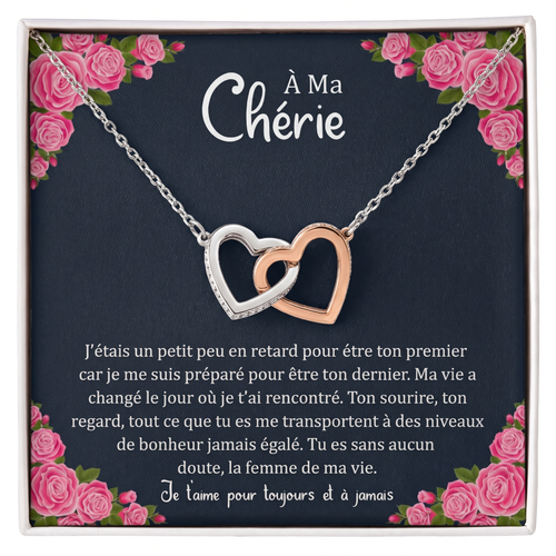 Coffret 007 – À ma Chérie – Collier Double Cœur