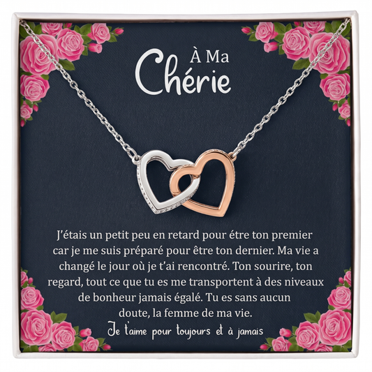 Coffret 007 – À ma Chérie – Collier Double Cœur