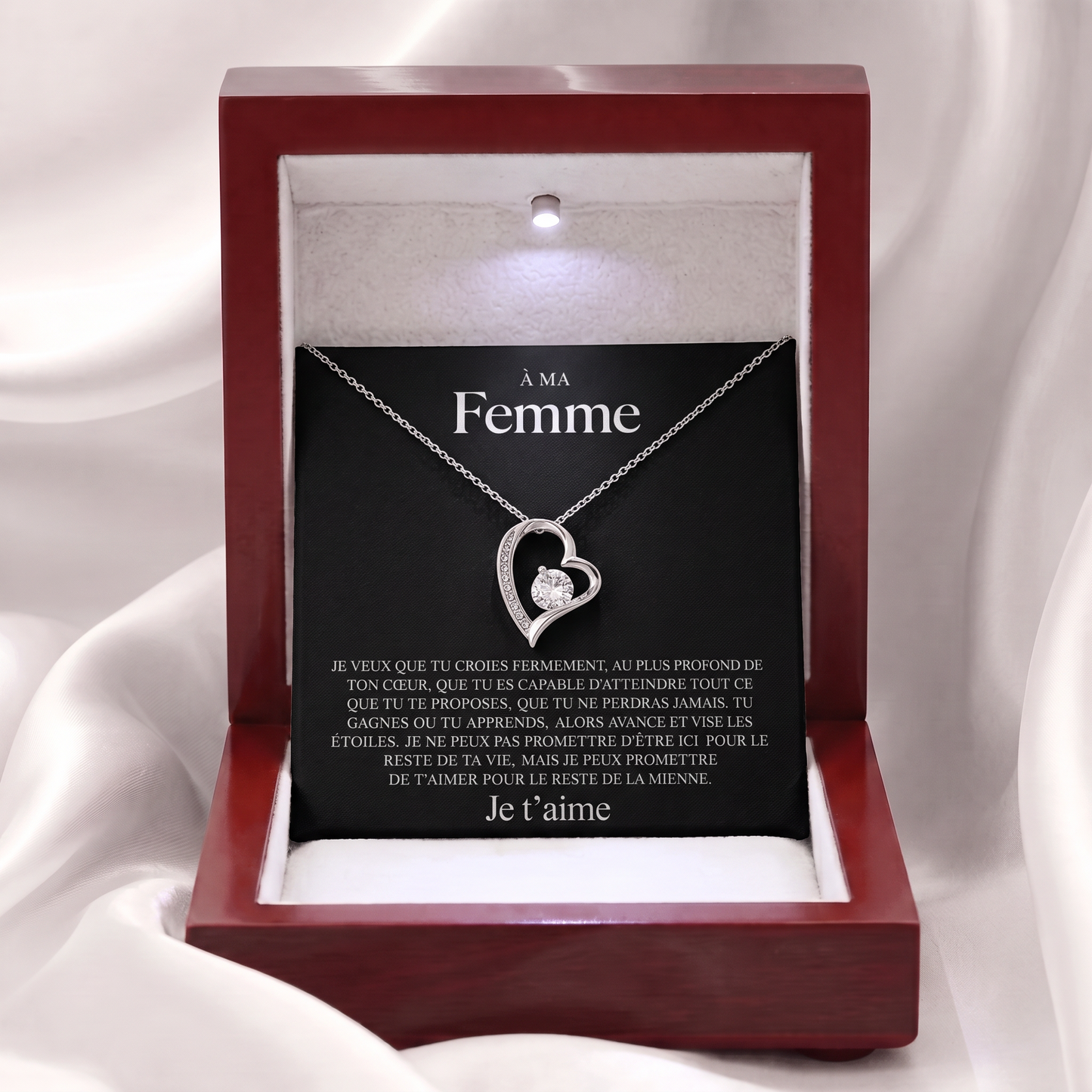 Coffret 003 – À ma Femme – Collier Cœur